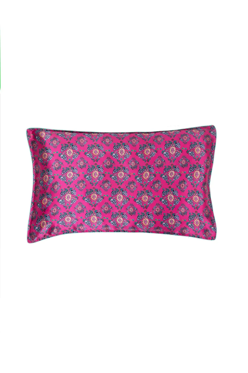 Jessica Russell Flint Persia Silk Pillowcase in Pink